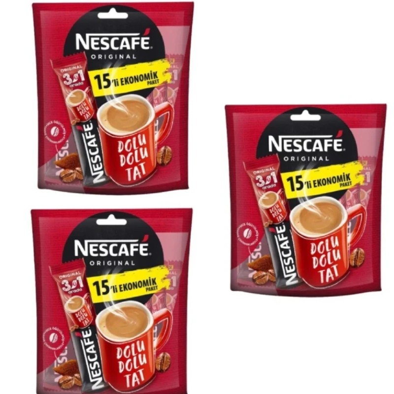 Nescafe 3 U 1 Arada 15 Lı Paket X3