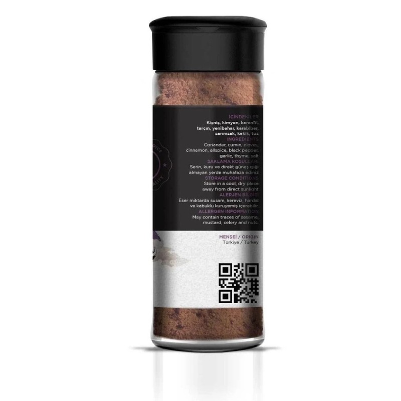 Pruf Fragrant Barbekü Çeşnisi / Fragrant Bbq Seasoning 45gr. Sağlıklı Cam Şişe
