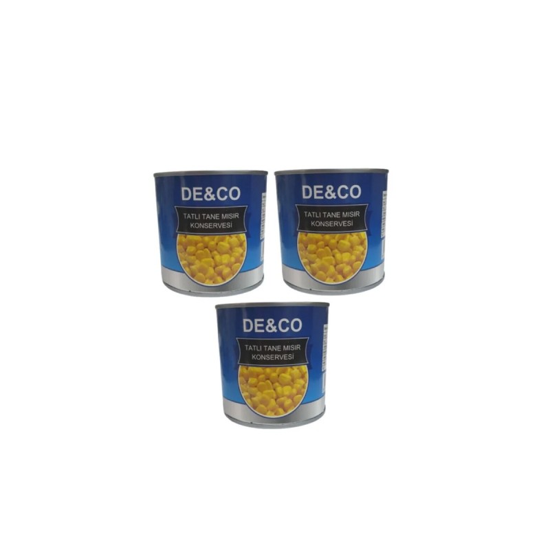 Deco Tatlı Mısır Tane Konservesi 340gr X 3 Adet