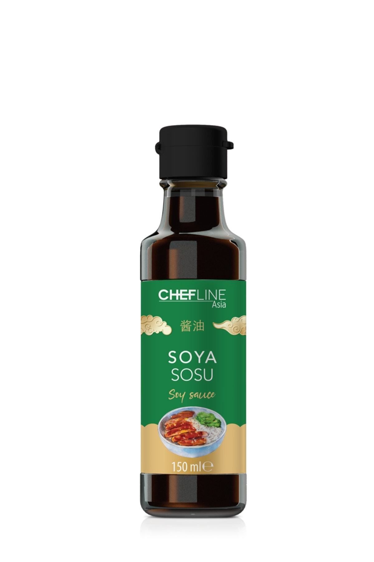 Chefline 150 Mlx4 Uzakdoğu Sos Seti, Glutensiz Soya Sosu, İstiridye Sosu, Soya Sosu ve Teriyaki Sosu