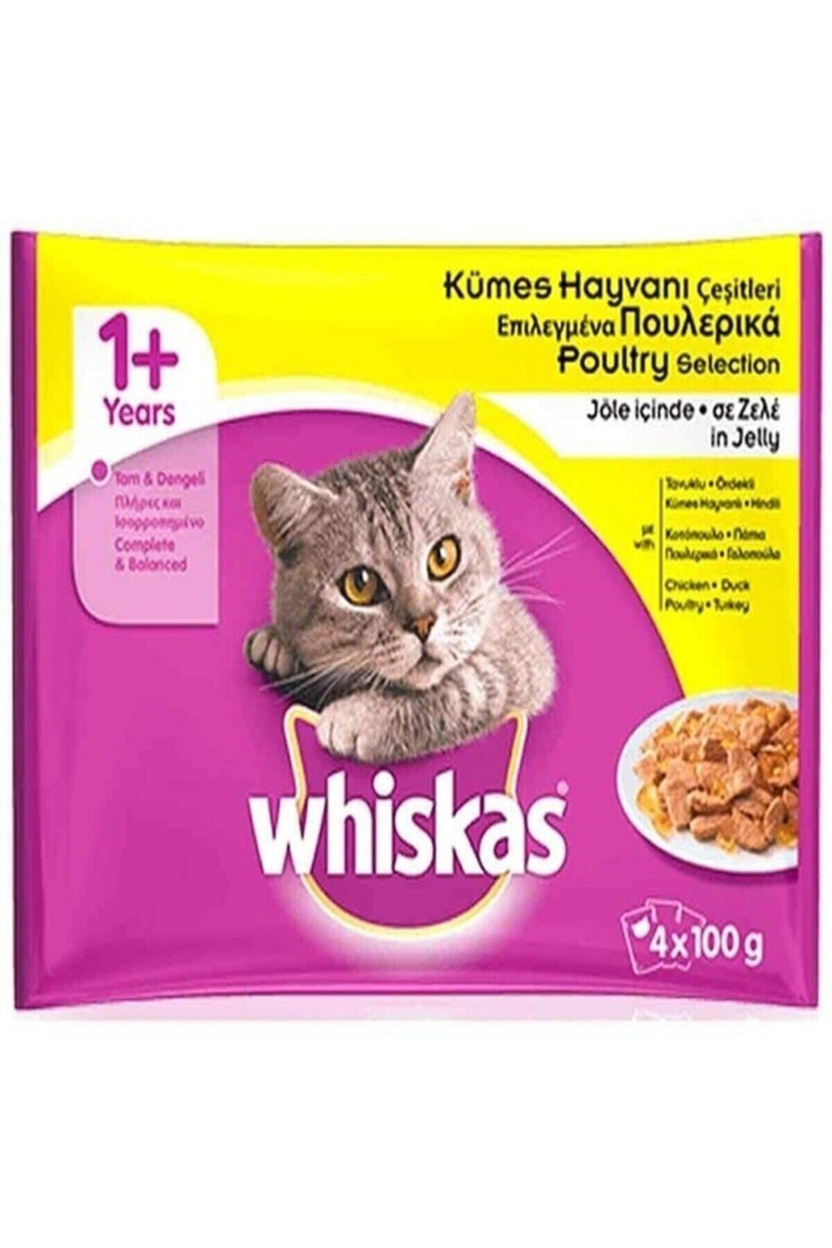 Whiskas Kümes Hayvan Çeşitleri 4'lü 5x Adet