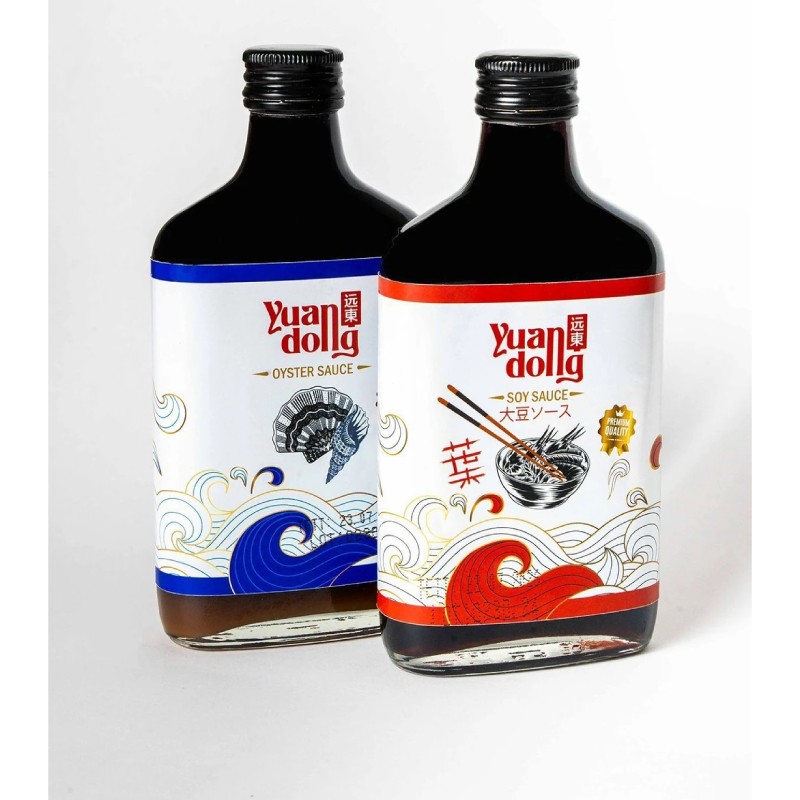 Yuandong Küçük boy Sos Seti1, Soya Sosu ve İstiridye Sosu ( yuandong Soya Sauce, Oyster Sauce) 250 ml