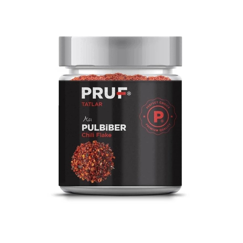 Pruf Acı Pul Biber 130 Gr. Cam Kavanoz