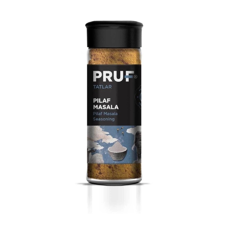 Pruf Pilaf Masala Hint Çeşnisi 45 Gr. Sağlıklı Cam Şişe