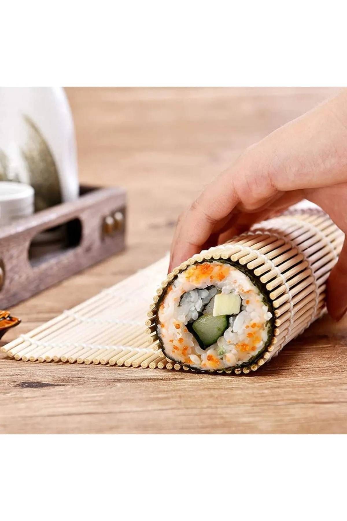 Yuandong Bazooka Sushi Seti , 5 Yaprak Yosun, Sushi Matı, Bazooka, Chopstick, Soya Sosu, Evde Sushi Yap