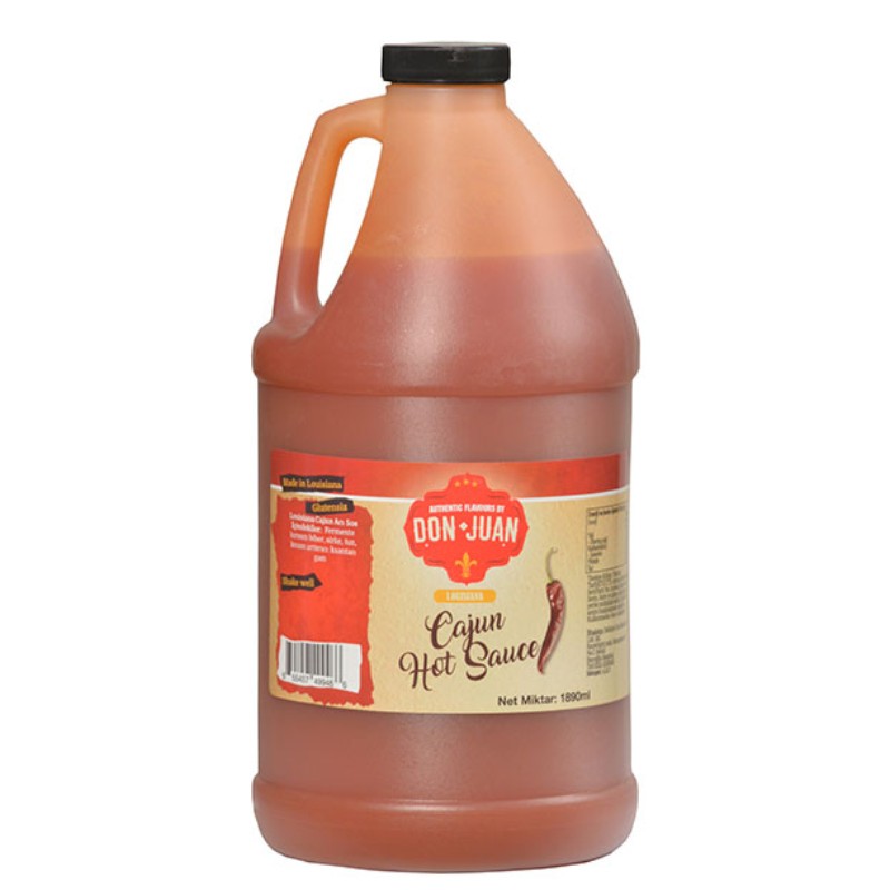 Don Juan Cajun Louisiana Hot Sauce Acı Biber Sosu 1890 Ml.