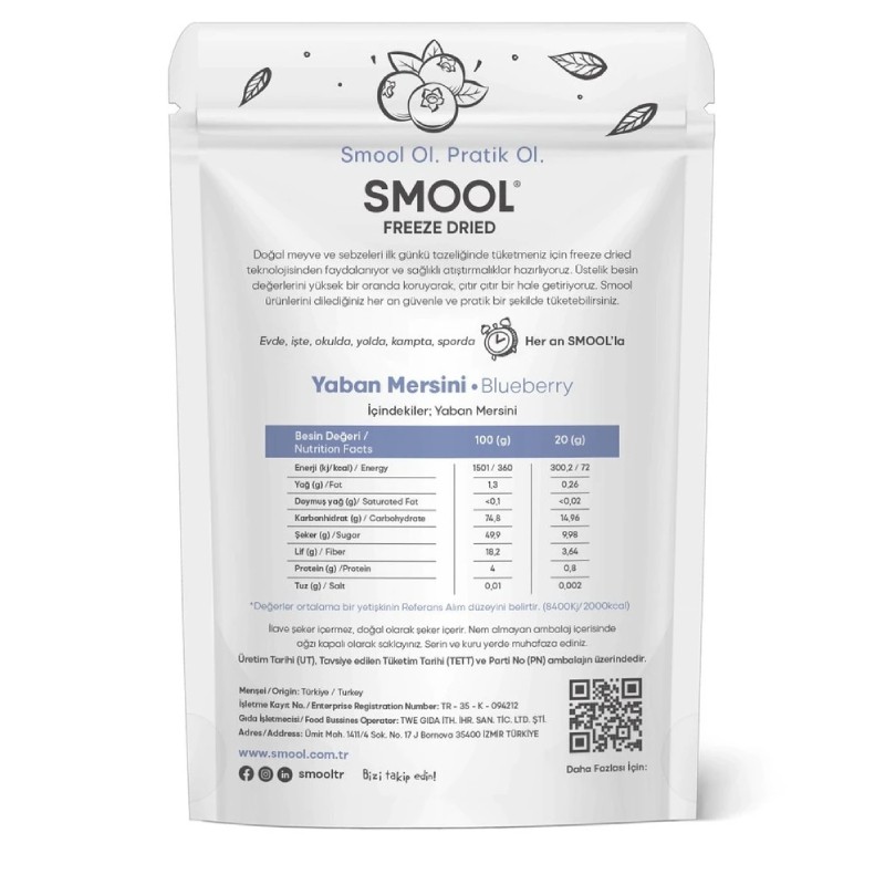 Smool Freeze Dried 2'li Set Elma - Yaban Mersini (DONDURULARAK KURUTULMUŞ)