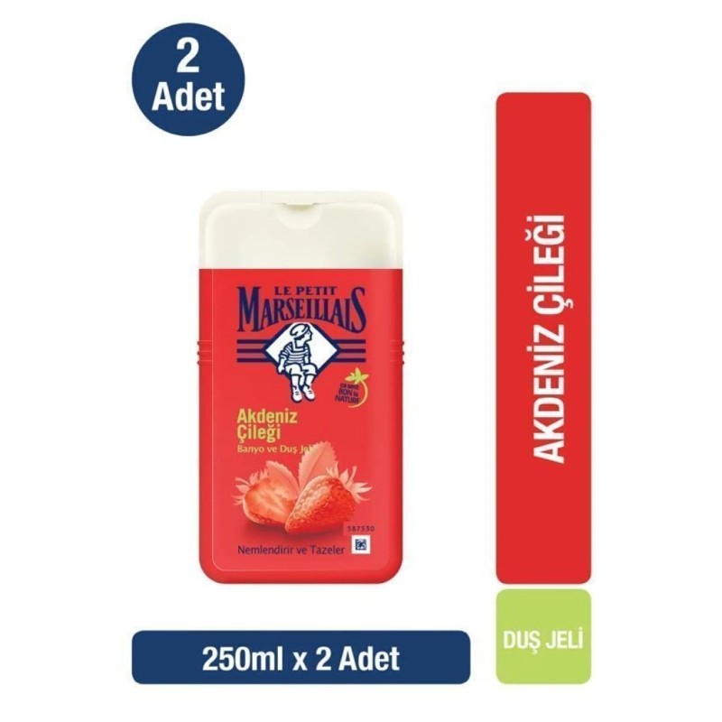 Le Petit Marseillais Akdeniz Çileği Duş Jeli 250 ml X 2 Adet