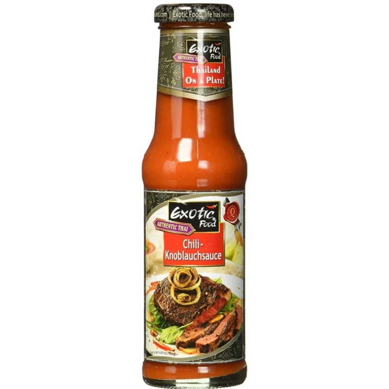 Exotic Chili Grlic Sauce 725ml, Sarımsaklı biber sosu, Uzakdoğu sos, Tayland sos, Uzakdoğu mutfağı