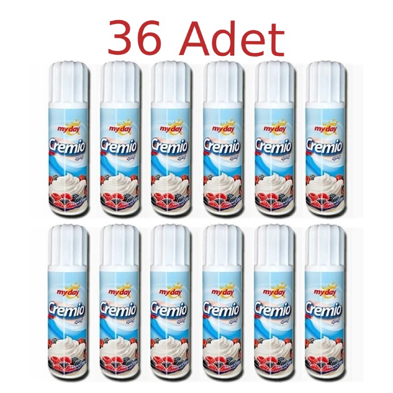 MyDay Cremio Sprey Krem Şanti 250 ml. 12x3 36 Adet