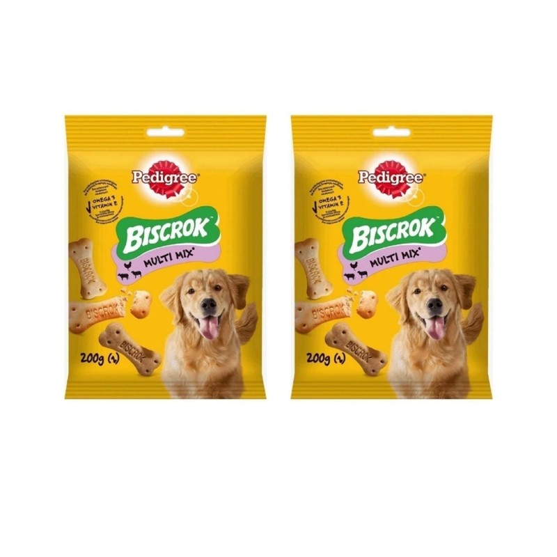 Pedigree Biscrok Multi Mix Köpek Ödül Bisküvisi ( 200gr ) Vitaminli ( 2 Adet )