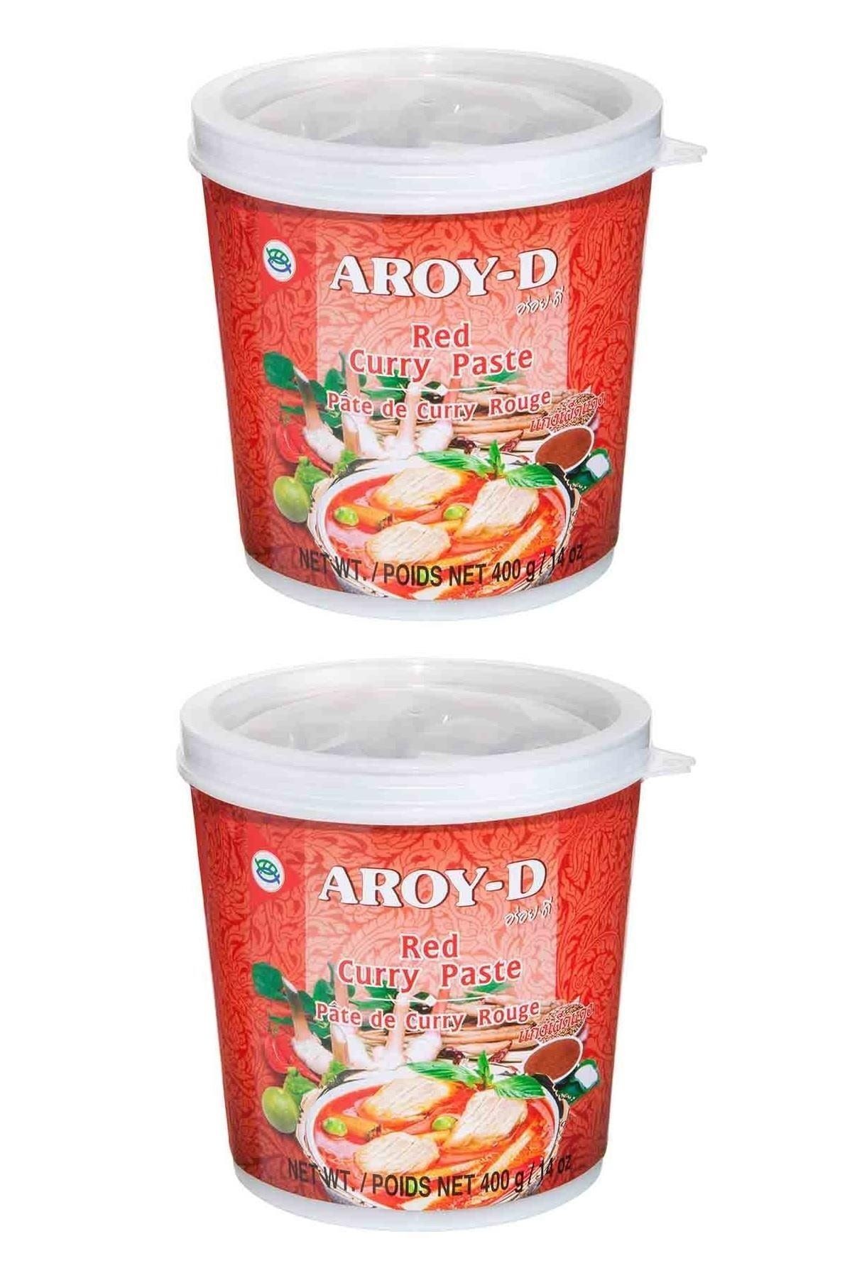 Aroy-d Kırmızı Köri Ezmesi 400 Gr 2 Adet Red Curry Paste