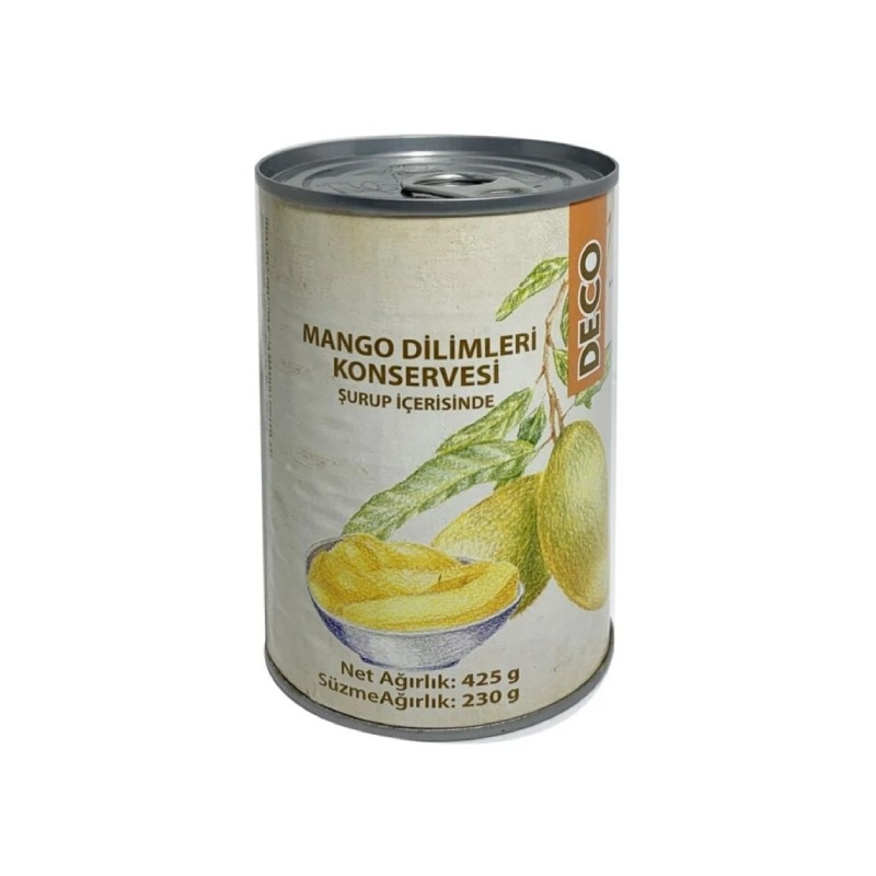 Deco Mango Dilimleri Konservesi Şurup Içerisinde 425g Canned Mango Slices In Syrup