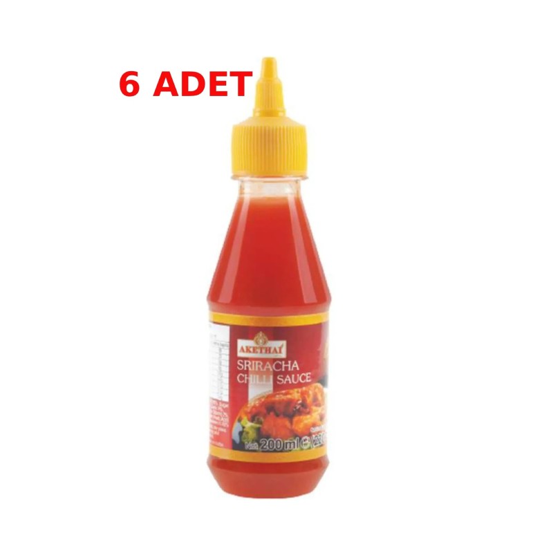 Suree Akathai Sriracha Acı Biber Sosu 200 Ml (6'lı Paket)