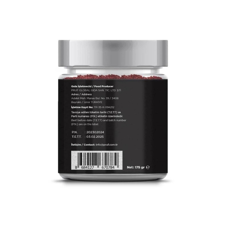 Pruf Sumak 175 Gr. Cam Kavanoz