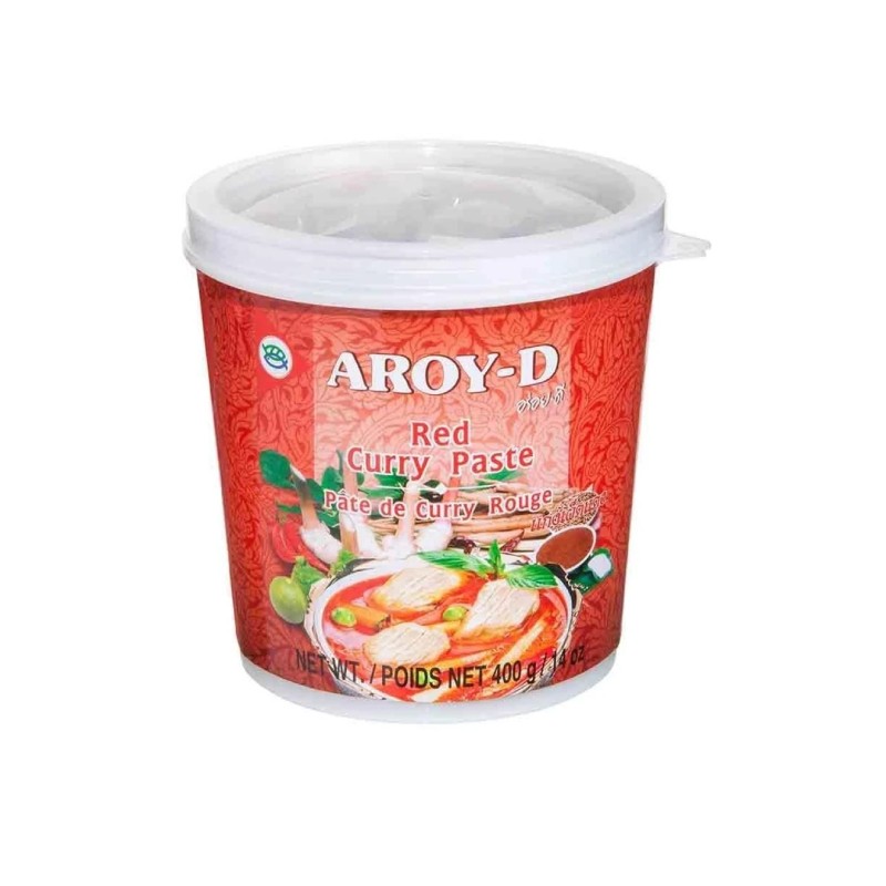 Aroy-d Kırmızı Köri Ezmesi 400 Gr 2 Adet Red Curry Paste