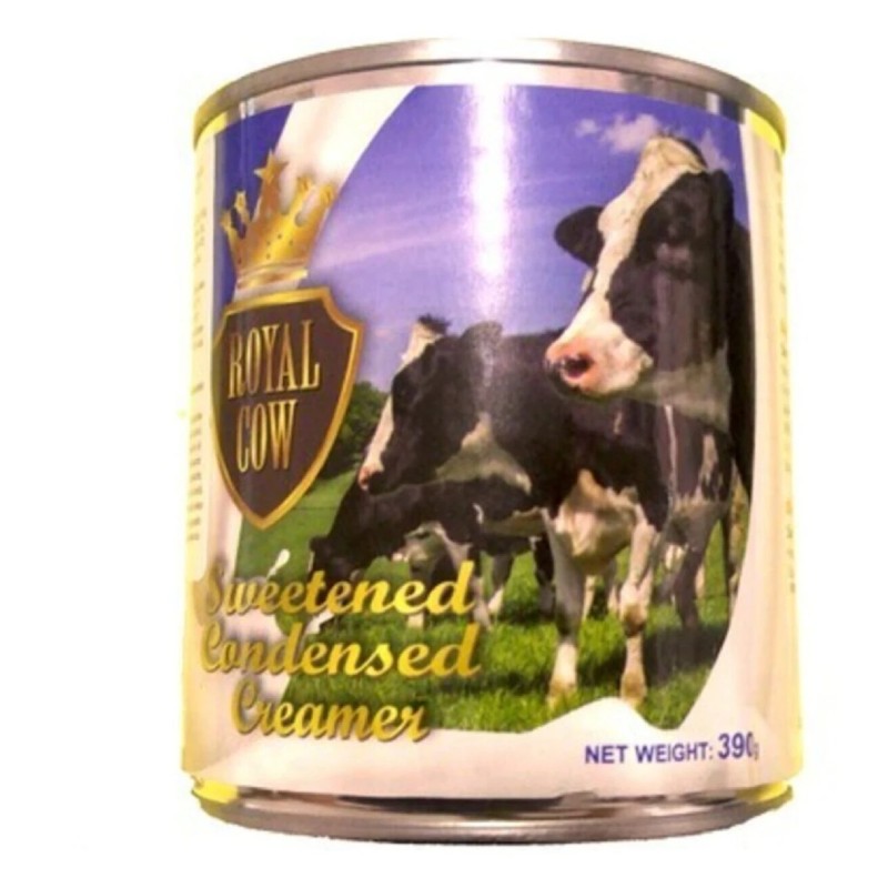 Royal Cow Milk - Şekerli Yoğun Süt Tatlandırılmış Yoğunlaştırılmış Süt 390 gr