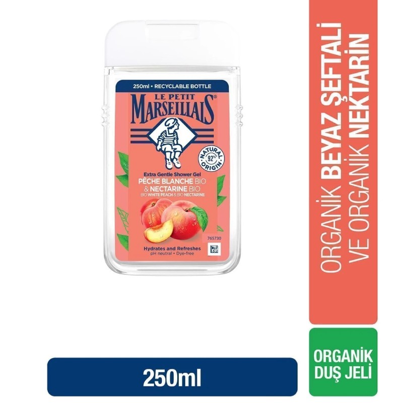 Le Petit Marseillais  Beyaz Şeftali Ve Nektarin Duş Jeli 250 ml