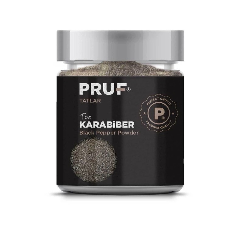 Pruf Karabiber Toz 165 gr Cam Kavanoz