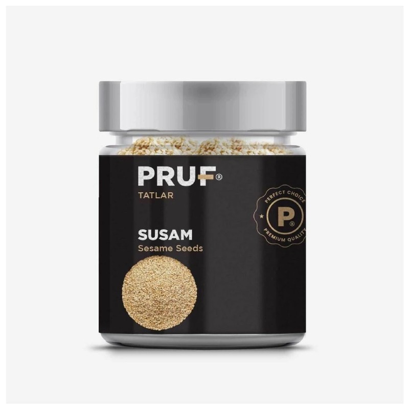 Pruf Susam / Sesame Seeds 175 Gr. Sağlıklı Cam Kavanoz