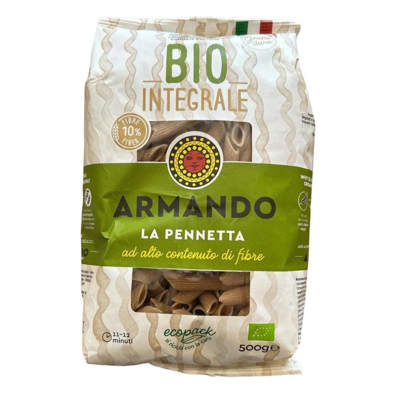 Armando LA Pennetta 500 gr, Bio İntegrale, İtalyan Makarna, Vegan Makarna