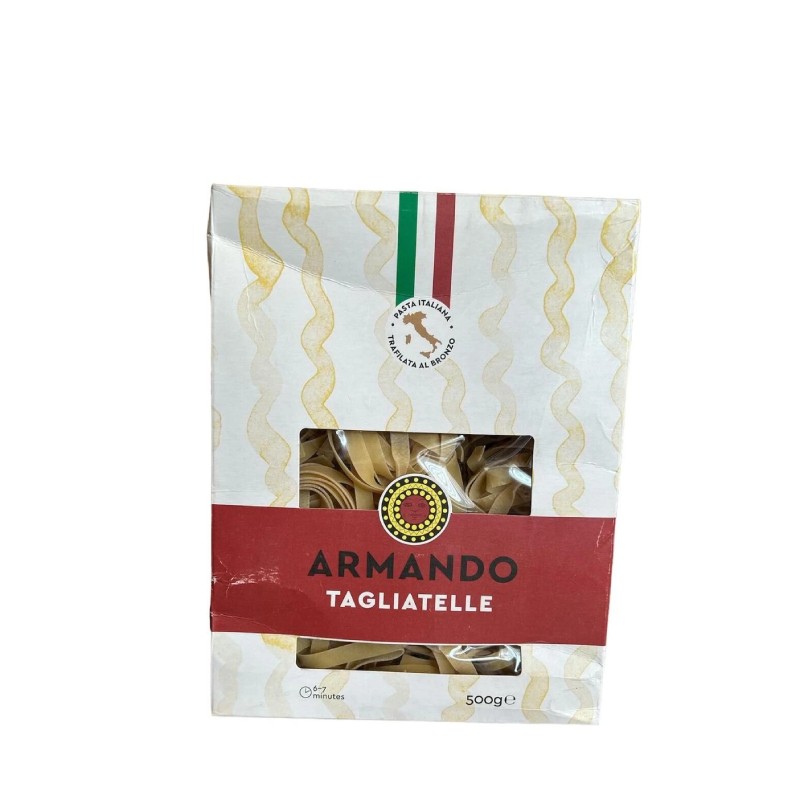 Armando Tagliatelle 500 Gr, Italyan Makarna, Patates Makarnası, Vegan Makarna, Durum Buğdayı Karışım