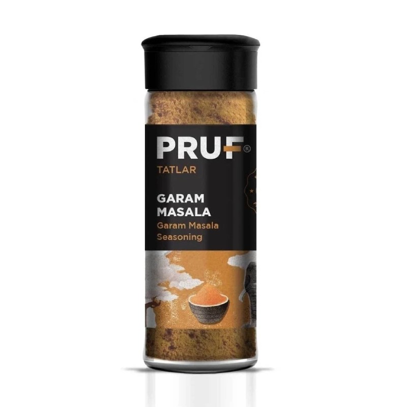 Pruf Garam Masala Hint Çeşnisi 45 Gr. Sağlıklı Cam Şişe