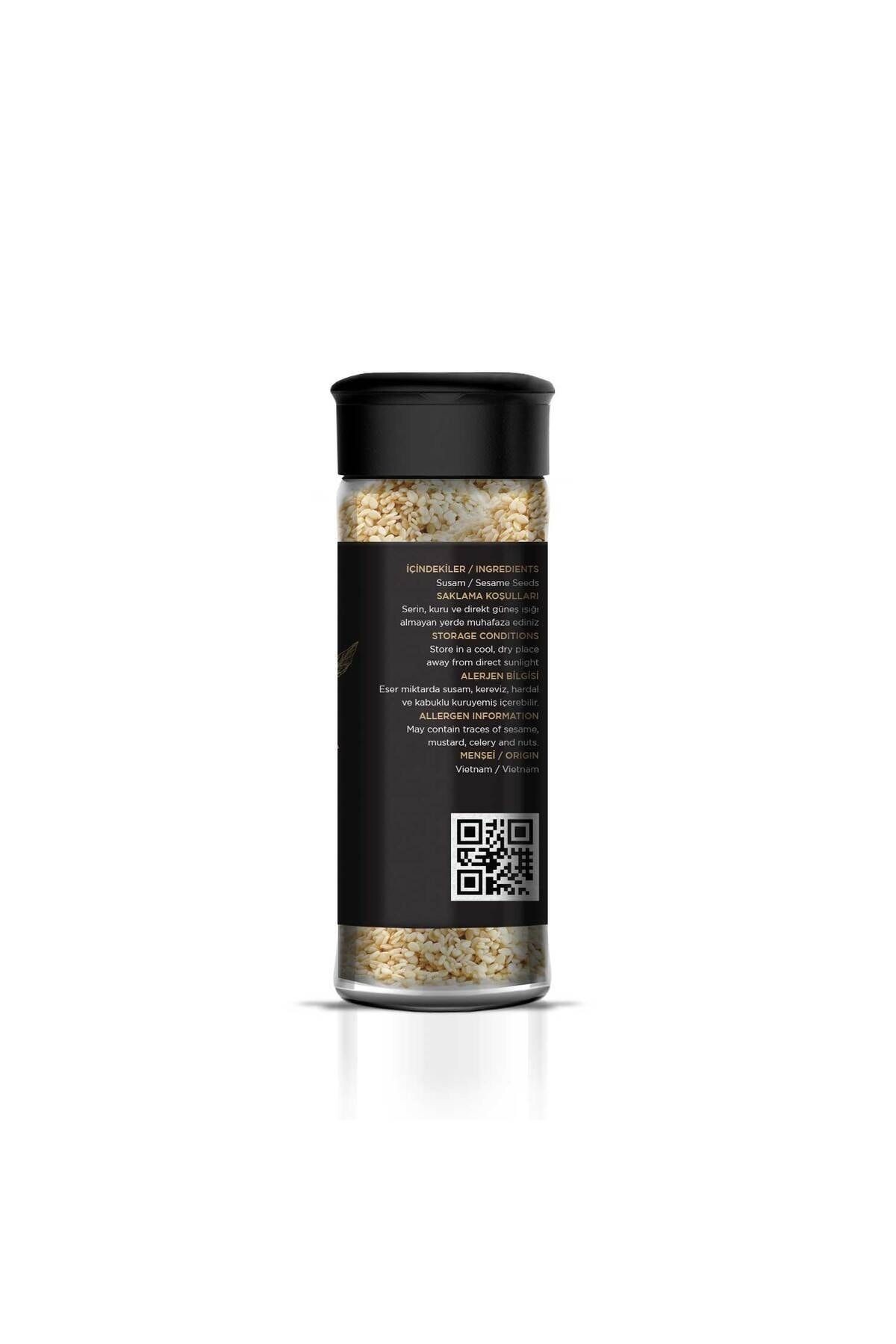 Pruf Susam / Sesame Seeds 55 Gr. Sağlıklı Cam Şişe