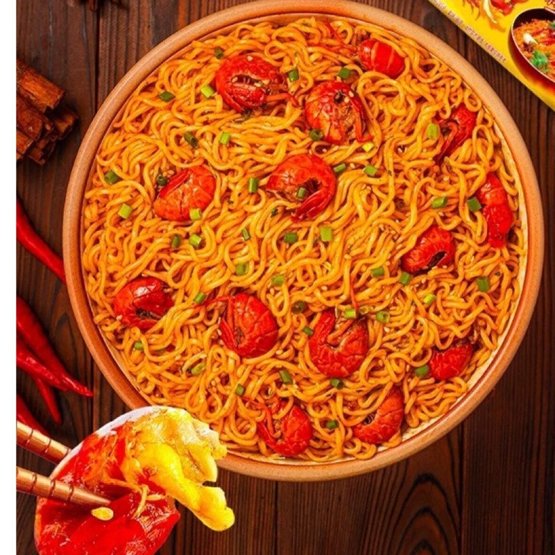 Baixiang Kerevit Aromalı Kızarmış Erişte ( Crawfish Flavor Stir Fried Noodle) - 113g