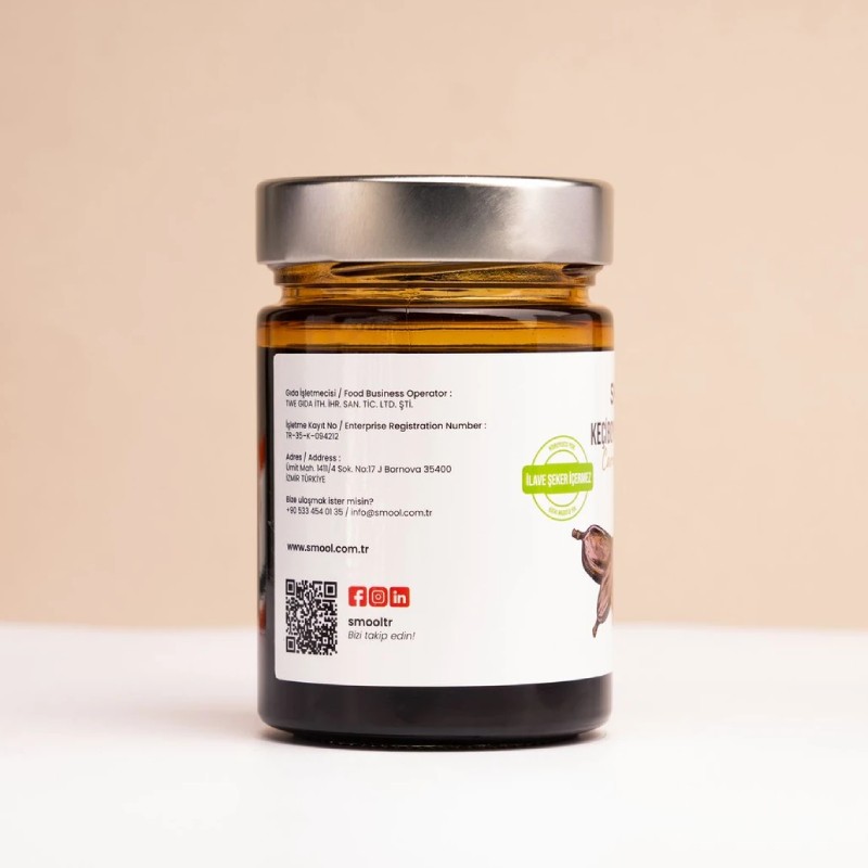 Smool Keçiboynuzu Pekmezi (Harnup Pekmezi) 375 Gr, %100 Doğal, Katkısız, İlave Şekersiz, Carob Molasses