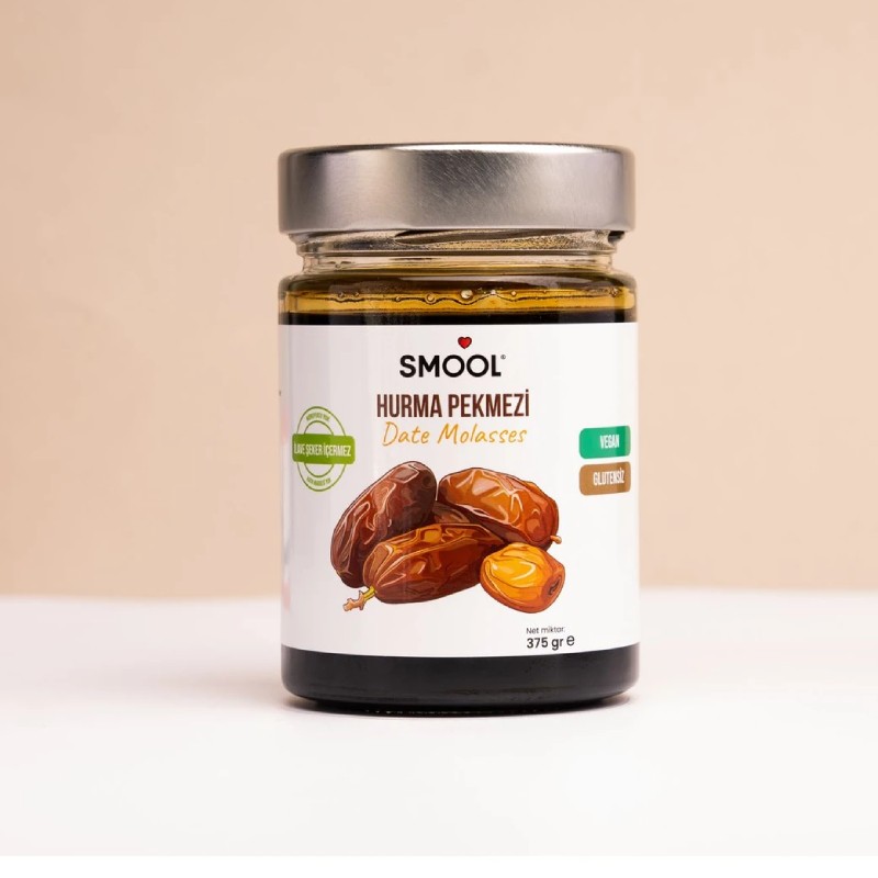 Smool Hurma Pekmezi 375 Gr, %100 Doğal, Katkısız, Şeker İlavesiz, Koruyucusuz, Date Molasses