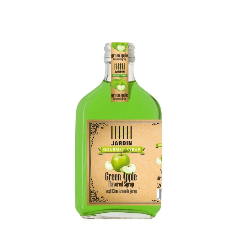 Jardin Yeşil Elma Aromalı Kokteyl Kahve Şurup 200 ml Cocktail Syrups