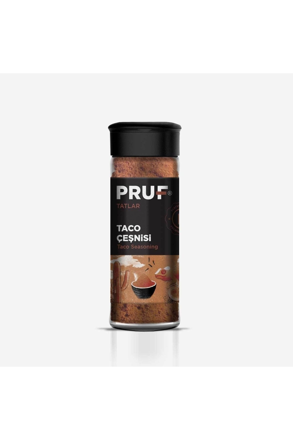 Pruf Taco Baharatı /taco Çeşnisi / Taco Seasoning 45 Gr. Sağlıklı Cam Şişe