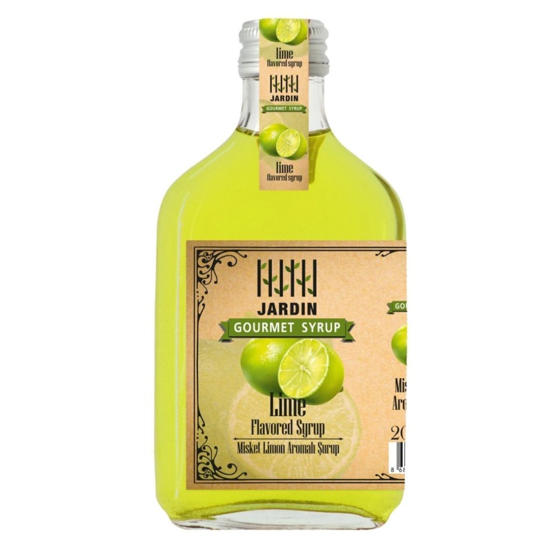 Jardin Misket Limonu Lime Lemon Aromalı Kokteyl Kahve Şurup 200 ml Cocktail Syrups