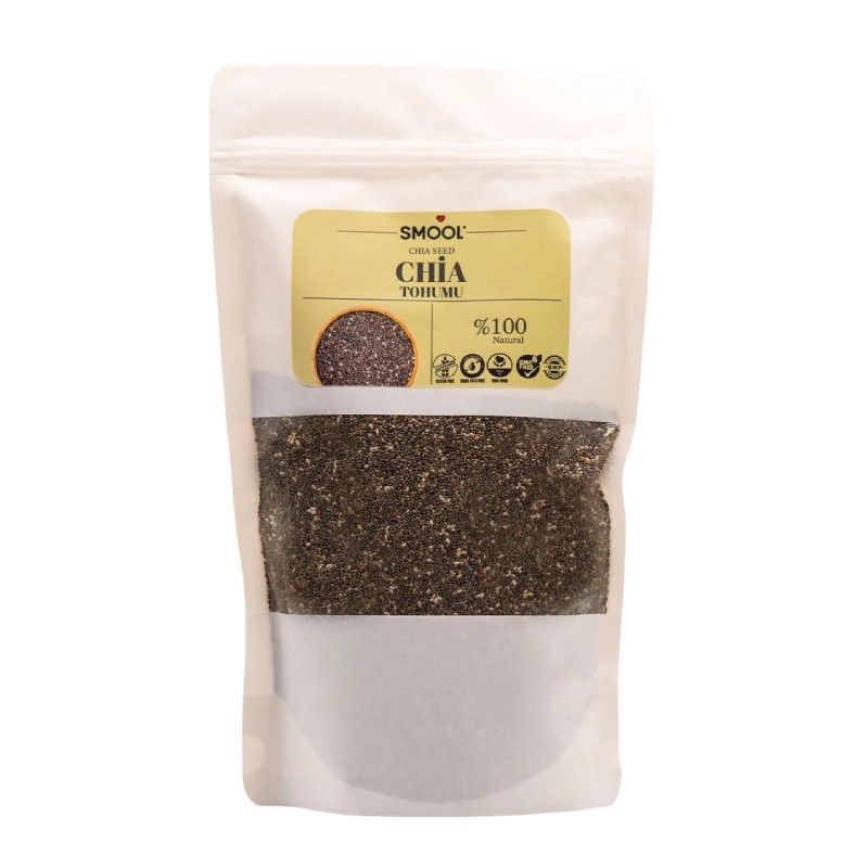 SMOOL Chia Tohumu 500 gr - Chia Seed - Glütensiz - Gluten Free - Doğal - Natural