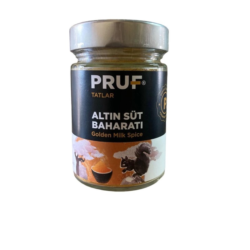 Pruf Altın Süt Baharatı (Golden Milk Spice) 145 gr. Cam Kavanoz