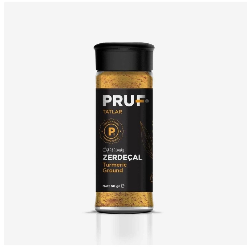 Pruf Zerdeçal Öğütülmüş 50 gr. Cam Şişe