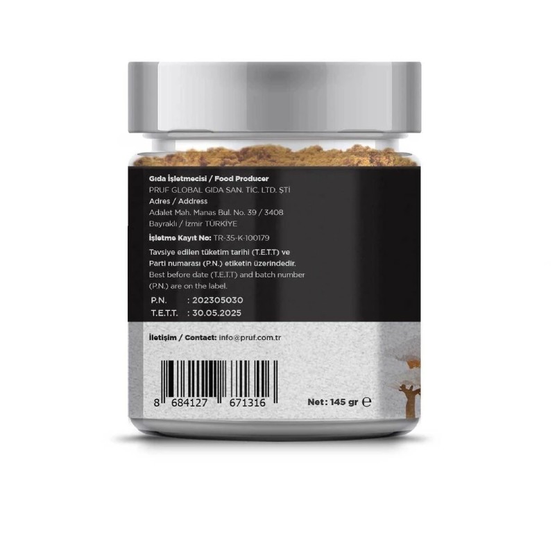 Pruf Pumpkin Pie Baharatı / Pumpkin Pie Spice 145 Gr. Sağlıklı Cam Kavanoz