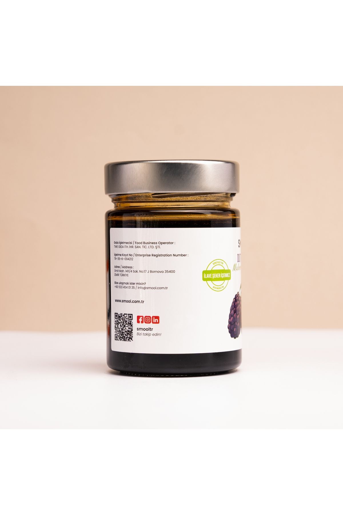 Smool Dut Pekmezi 375 Gr. Doğal, Katkısız, şeker ilavesiz, Mulberry Molasses