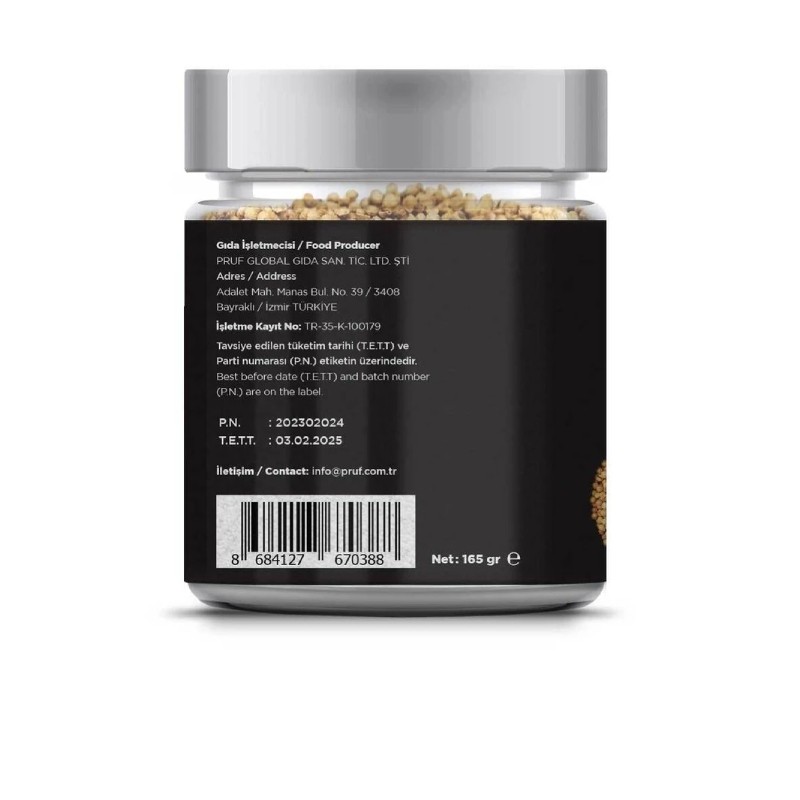 Pruf Kişniş Tane / Corriander Seeds 80 Gr. Sağlıklı Cam Kavanoz
