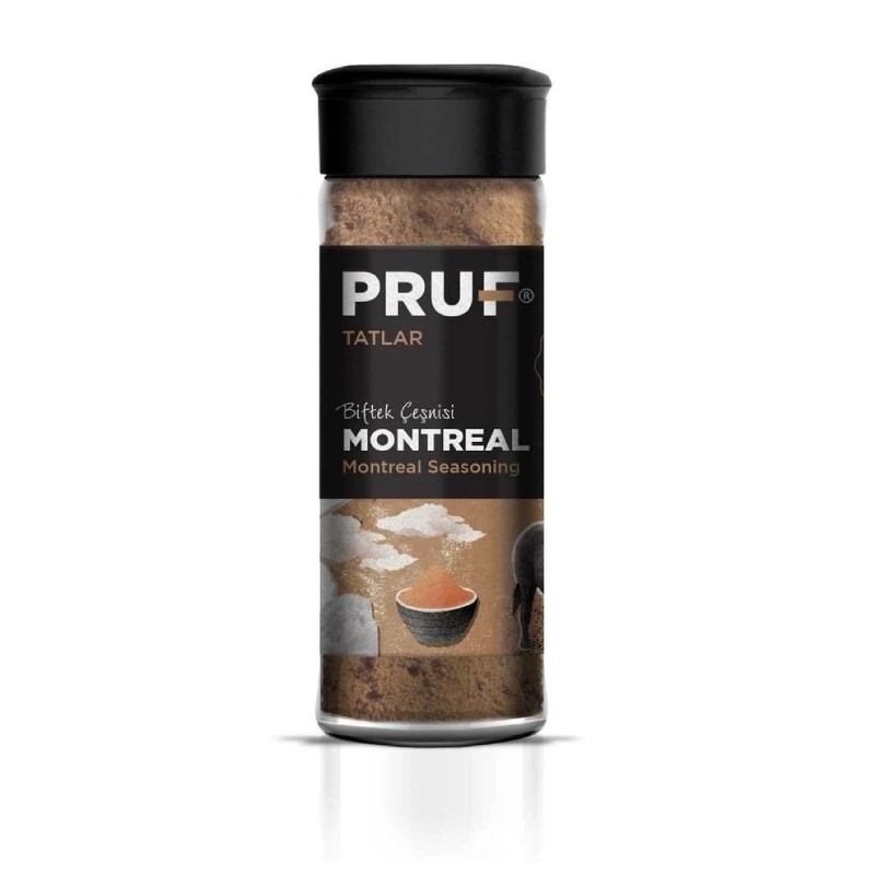 Pruf Montreal Biftek Çeşnisi / Montreal Seasoning 40 Gr. Sağlıklı Cam Şişe