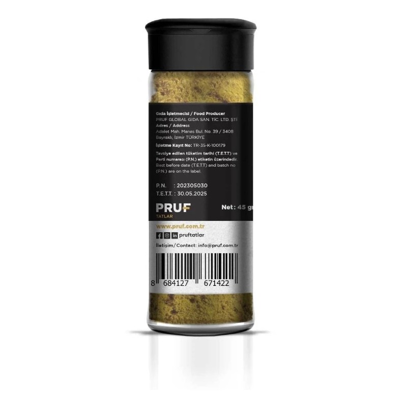 Pruf Ras-el Hanut Çeşnisi / Ras-el Hanout Seasoning 45 Gr.sağlıklı Cam Şişe