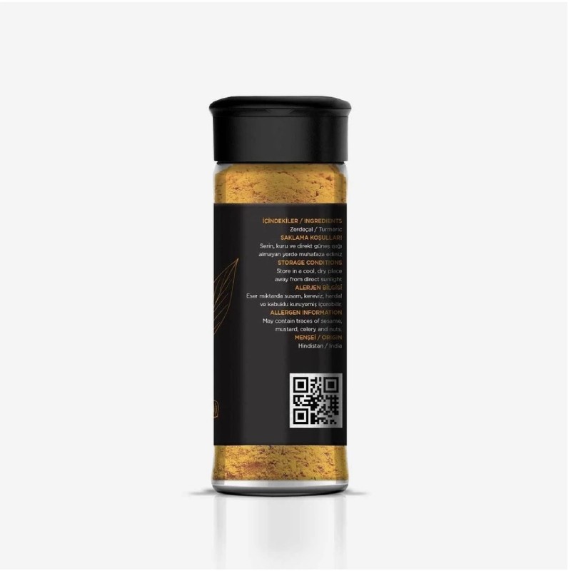 Pruf Zerdeçal Öğütülmüş 50 gr. Cam Şişe