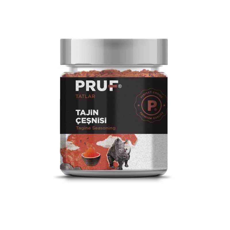 Pruf Tajin Çeşnisi / Tagine Seasoning 145 Gr. Sağlıklı Cam Kavanoz