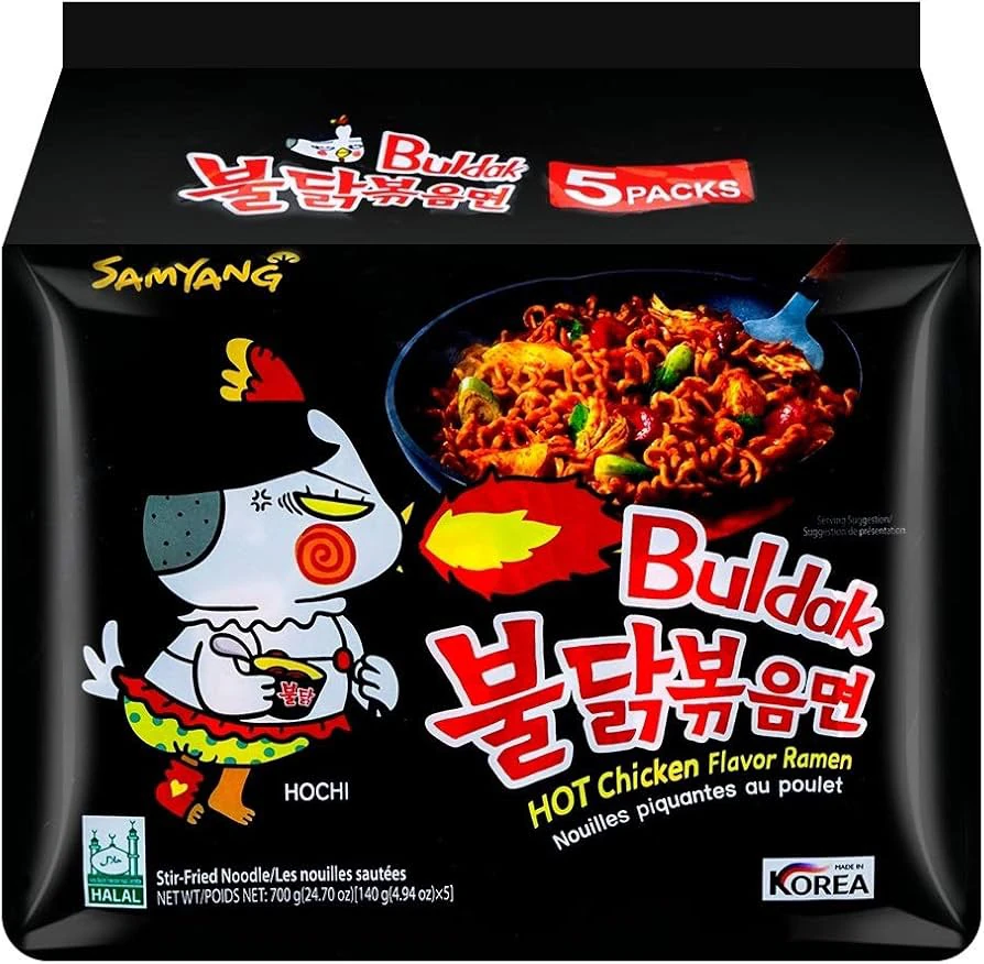 SAMYANG Buldak Spicy Ramen Noodle 130 gr X5 ADET