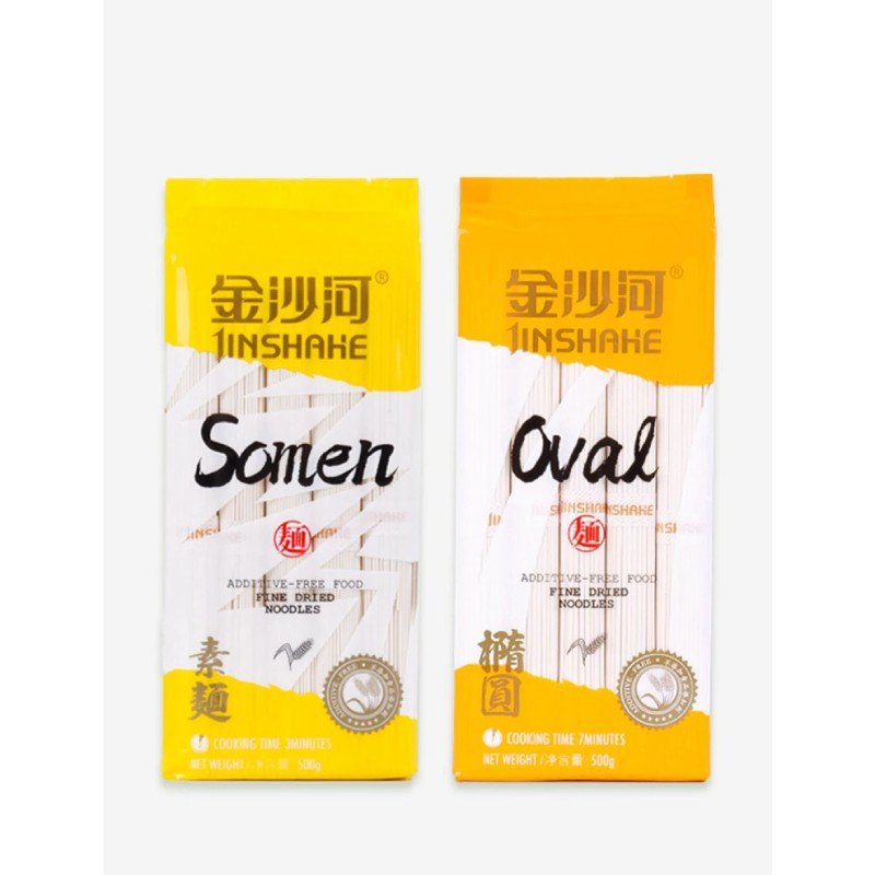 Jinshahe Somen & Oval Eriştesi (Somen & Oval Noodle Set) - 1ADET