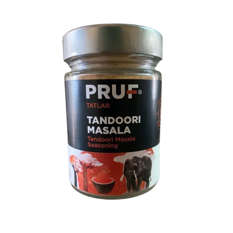 Pruf Tandoori Masala (Tandoori Masala Seasoning) 145 gr. Cam Kavanoz