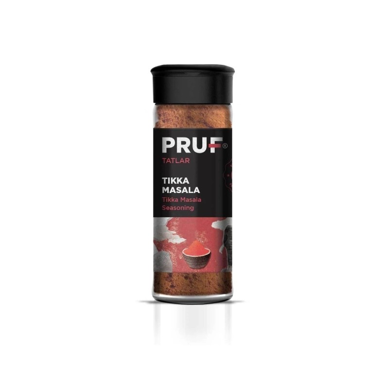 Pruf Tikka Masala Hint Çeşnisi 45 Gr. Sağlıklı Cam Şişe