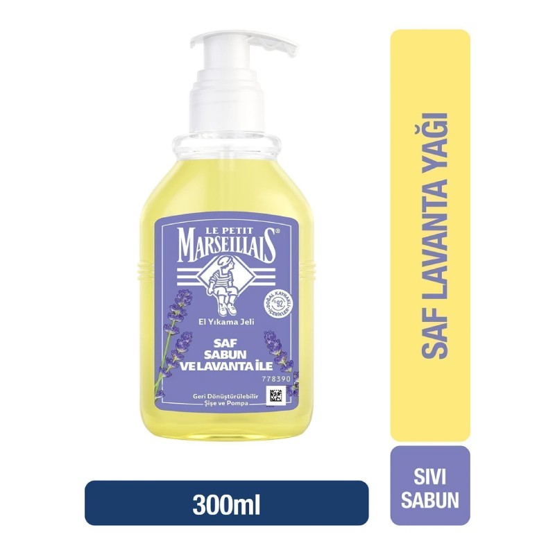 Le Petit Marseillais Saf Sıvı Sabun Lavanta Yağı 300 Ml