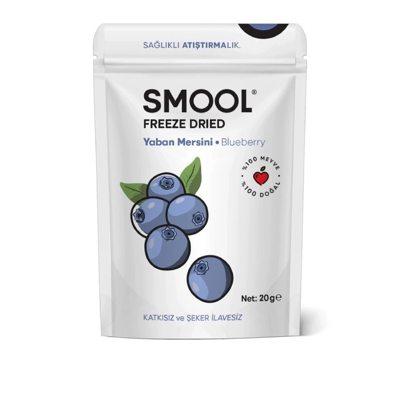 Smool Freeze Dried Yaban Mersini (dondurularak Kurutulmuş) 20gr Sağlıklı Atıştırmalık